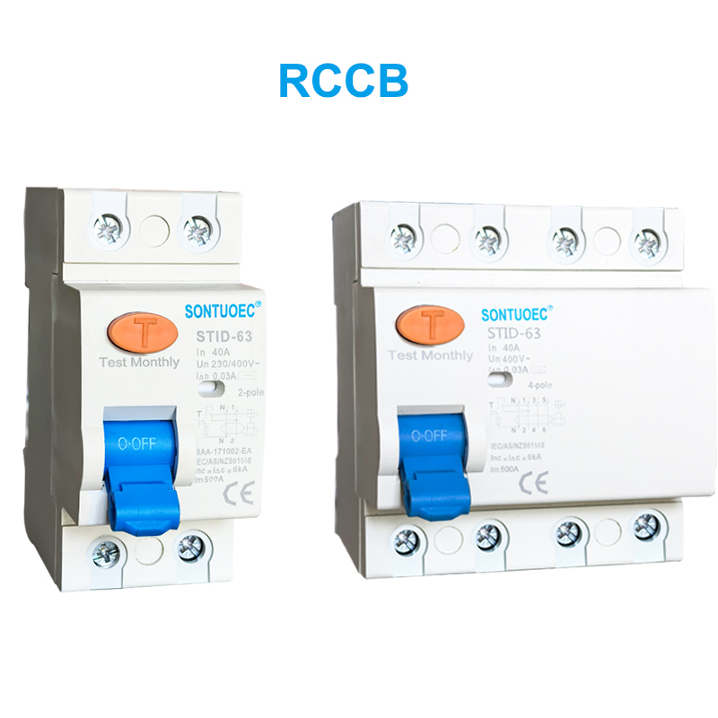 Stid-63 ସିରିଜ୍ RCCB 230V 63A ଅବଶିଷ୍ଟ ସାମ୍ପ୍ରତିକ ସର୍କିଟ୍ ବ୍ରେକର୍ |