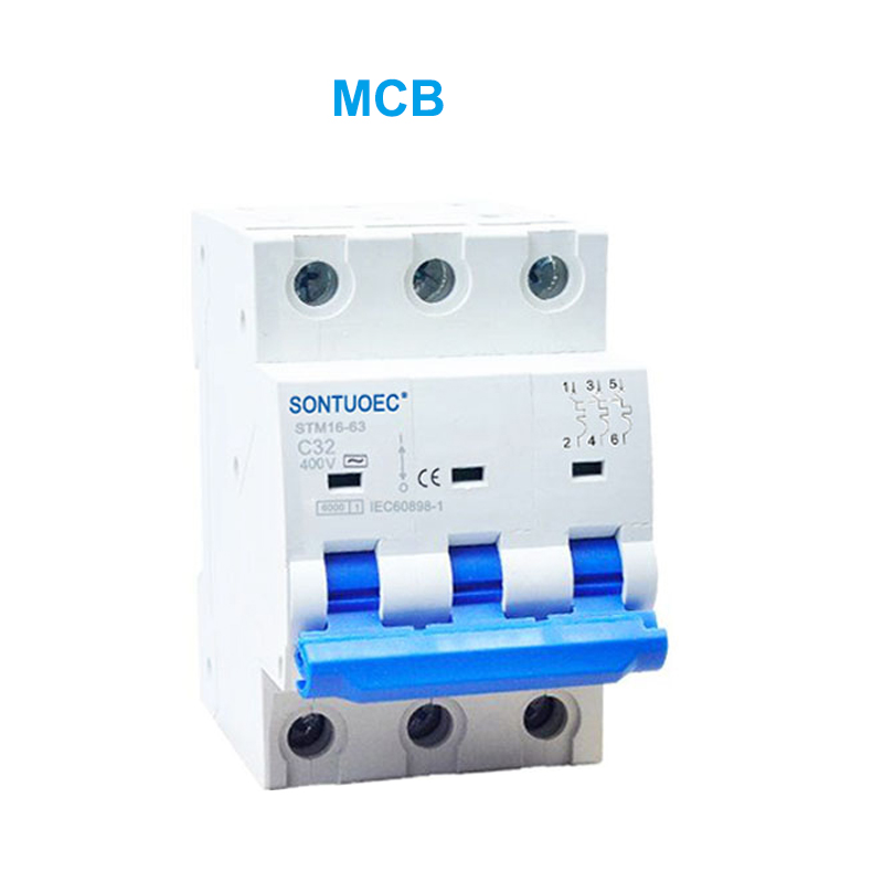 STM16-63 କ୍ଷୁଦ୍ର ସର୍କ୍ୟୁଟ୍ ବ୍ରେକର୍ 6.p 2p 2p 2p 4p 4p 169 160 / 400V mcb |